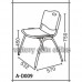 A-D009 彩色膠殼椅 (A025)